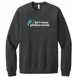 Philharmonic Black Sponge Fleece Crewneck