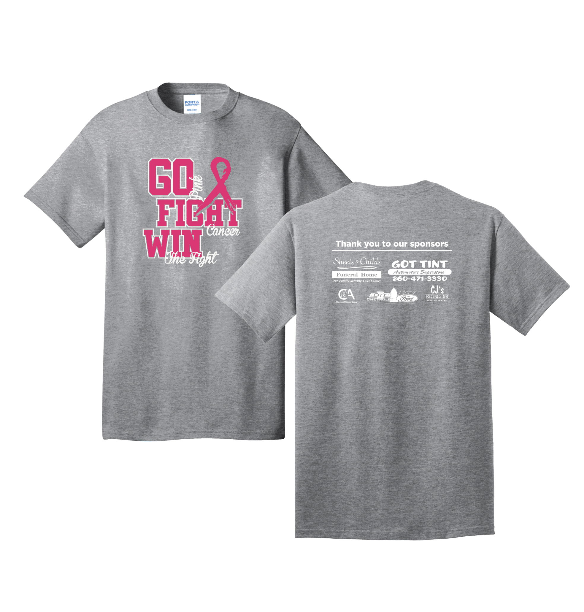 Churubusco Volleyball Pink Out Tee