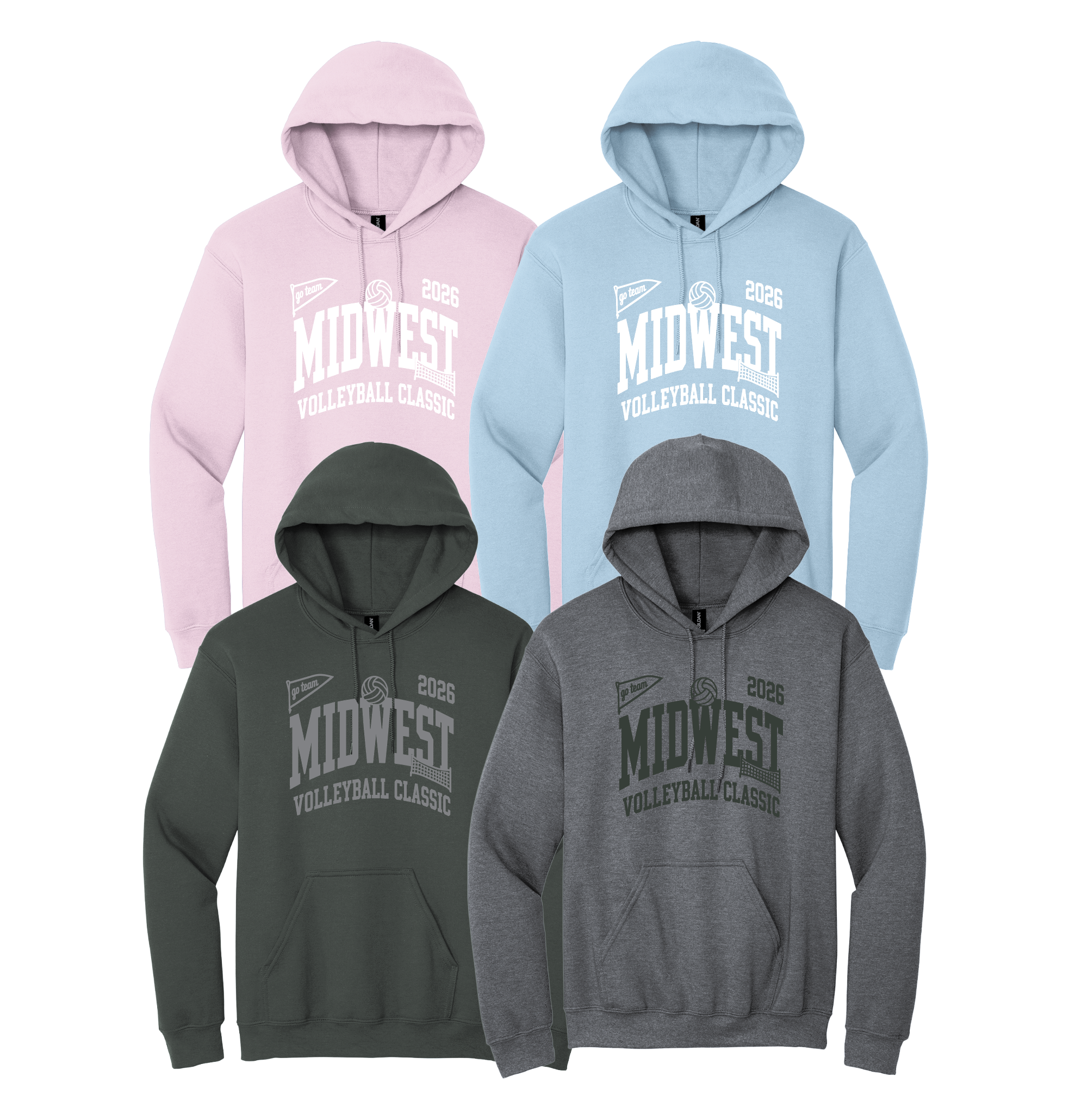 Midwest Volleyball Blend Hoodie